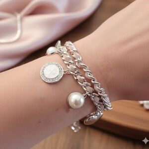 Guess silver chain bracelet